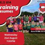 🏉 Killarney RFC U14, U16 & U18 Girls Teams Training Kick-Off! 🏉